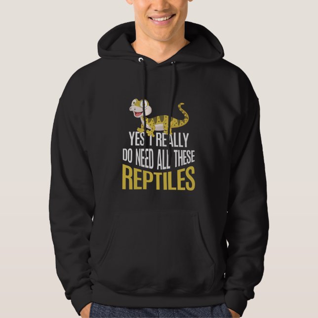 Funny Reptile lover Kids Cute Animal fan Hoodie (Front)