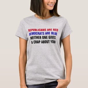 Funny Republican Democrat Colours T-Shirt