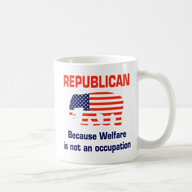 Funny Republican - Welfare Coffee Mug (Right)