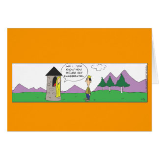 Funny Repunzel Short Tower Card