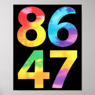 Funny Resist 8647 Liberal Fan Poster