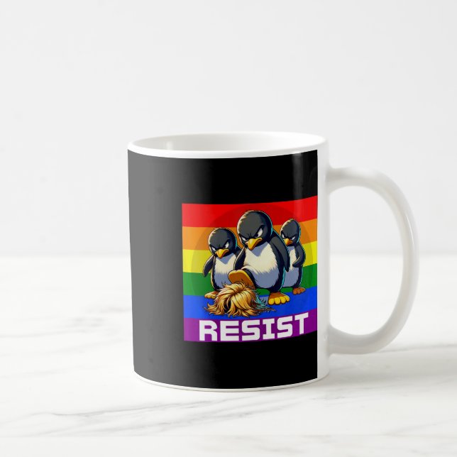 Funny Resist Tariffs Protest Groovy Men Women 4th  Coffee Mug (Right)