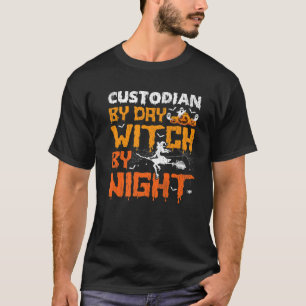 Funny Respiratory Therapist By Day Witch By Night T-Shirt
