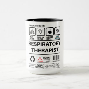 Funny Respiratory Therapist Handling Information Mug