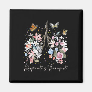 Funny Respiratory Therapist Therapy Lung Happy Eas Magnet