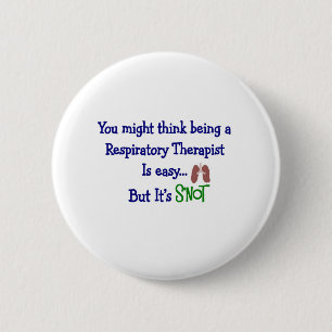 Funny Respiratory Therapy Gifts 6 Cm Round Badge