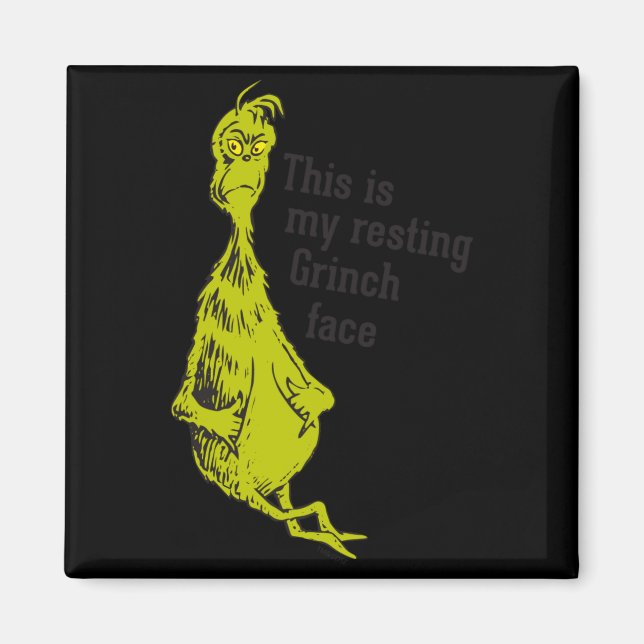 Funny Resting Face  Magnet (Front)