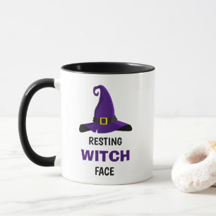 FUNNY!🧙♀️ Resting Witch Face Mug Funny Halloween