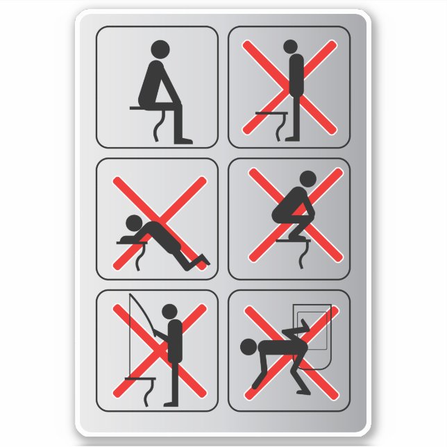 Funny Restroom Sign (Front)