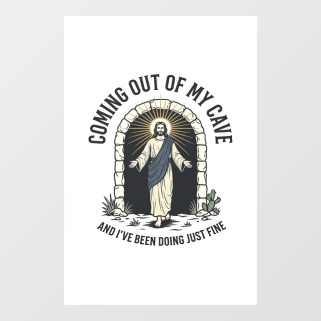 Funny Resurrection Cave Quote Vintage Engraving De (Sheet)