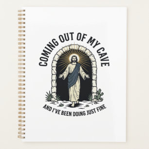 Funny Resurrection Cave Quote Vintage Engraving De Planner