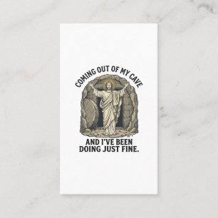 Funny Resurrection Cave Vintage Engraving Shirt De Business Card