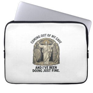 Funny Resurrection Cave Vintage Engraving Shirt De Laptop Sleeve