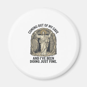 Funny Resurrection Cave Vintage Engraving Shirt De Magnet