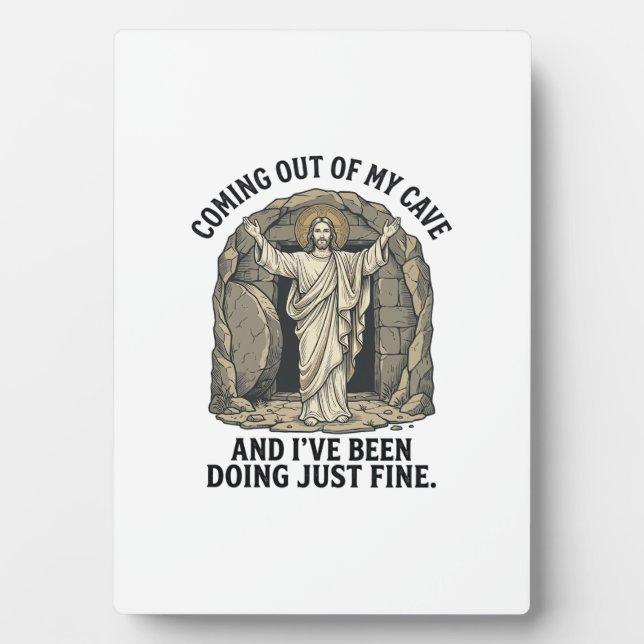 Funny Resurrection Cave Vintage Engraving Shirt De Plaque (Front)