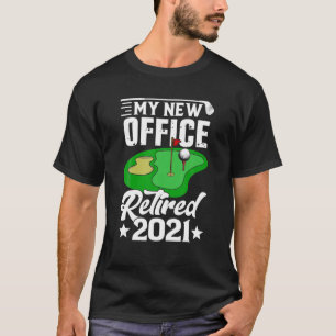 Funny Retired 2021 Golf Retirement Plan Gag Gift T-Shirt
