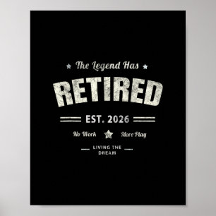 Funny Retired 2026 Hello Rest Mom Vacay Dad Cruise Poster