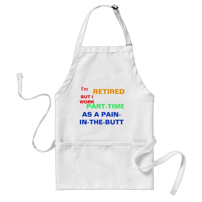 FUNNY RETIRED APRON (Front)