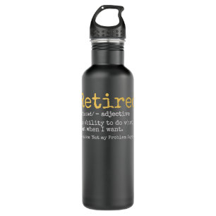 Funny Retired Definition Funny Retirement 710 Ml Water Bottle