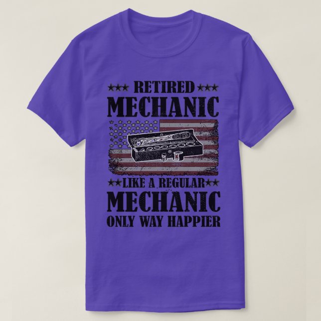 Funny Retired Mechanic Retirement Party Gifts  (2) T-Shirt (Design Front)