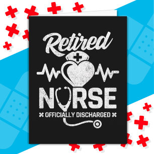 Funny Retired Nurse Joke Nursing Retirement Card