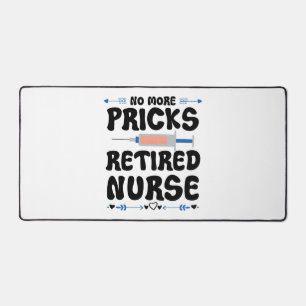 Funny Retired nurse- Nursing Retirement Party Gag Desk Mat