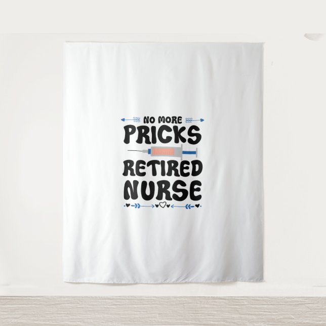 Funny Retired nurse- Nursing Retirement Party Gag  Tapestry (Front)