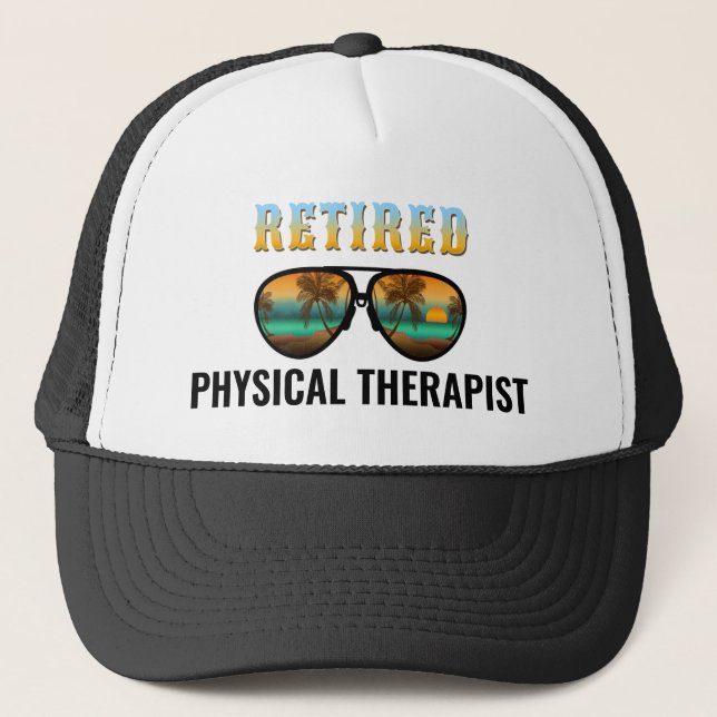 FUNNY RETIRED PERSONALIZED SARCASTIC RETIREMENT   TRUCKER HAT (Front)