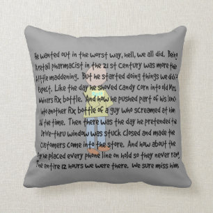 Funny Retired Pharmacist Pillow Story Art