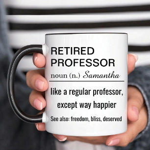Funny Retired Professor Definition Mug