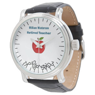 Funny Retired Teacher Name Jumble Numbers Apple Watch