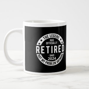 funny retirement 2024 large coffee mug
