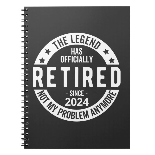 funny retirement 2024 notebook (Front)
