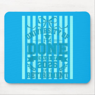 Funny Retirement 2026 University Of Done Varsity Mouse Pad
