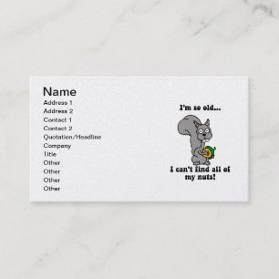 funny retirement business card