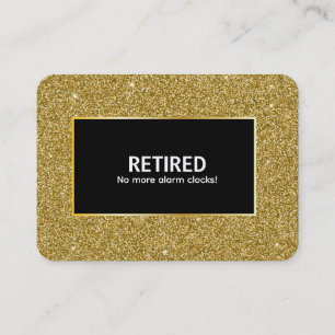 Funny Retirement Business Card