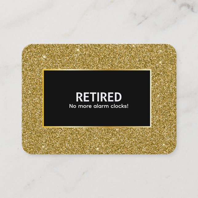Funny Retirement Business Card (Front)
