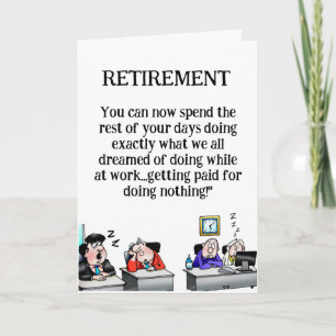 Funny Retirement Card