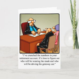 Funny Retirement Congarulations Greeting Card