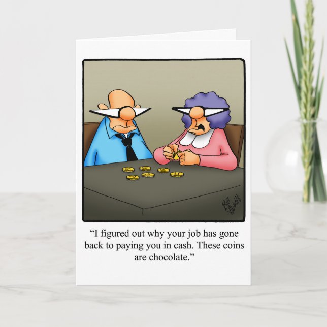 Funny Retirement Congratulations Greeting Card (Front)