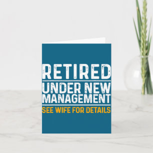 Funny Retirement Design Men Dad Retiring Party  Card