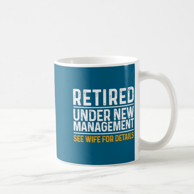 Funny Retirement Design Men Dad Retiring Party  Coffee Mug (Right)