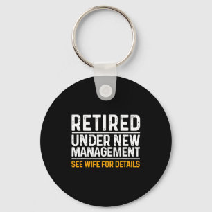 Funny Retirement Design Men Dad Retiring Party  Key Ring