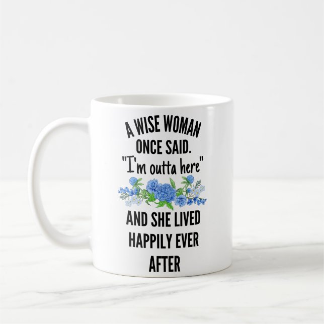 Funny Retirement Gift for Women from Colleagues Coffee Mug (Left)