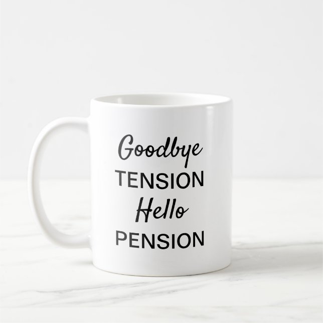 Funny Retirement Gift For Worker Coffee Mug (Left)