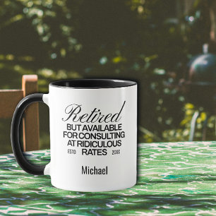 Funny Retirement Gift Typography Coffee  Mug