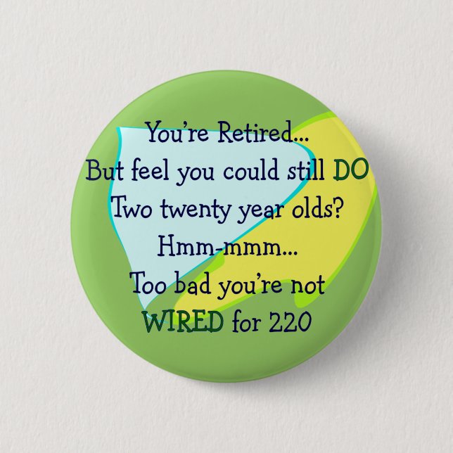 Funny Retirement gifts 6 Cm Round Badge (Front)