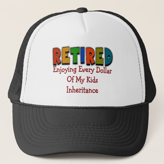 Funny Retirement Gifts Trucker Hat (Front)