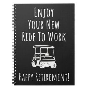 Funny Retirement Golf Notebook