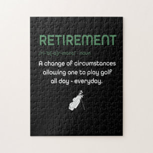 Funny Retirement Golf - Retired Golfers Gift Jigsaw Puzzle